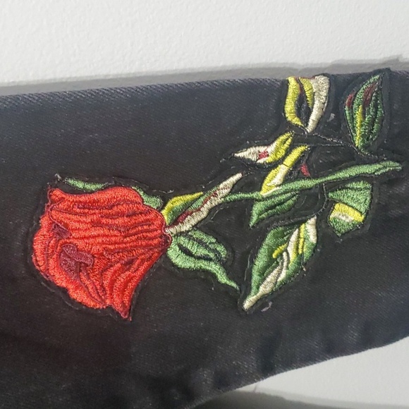 Haus of Jr jacket Girl's size 12 black Jeffery Space Patch denim trucker… - Picture 2 of 12